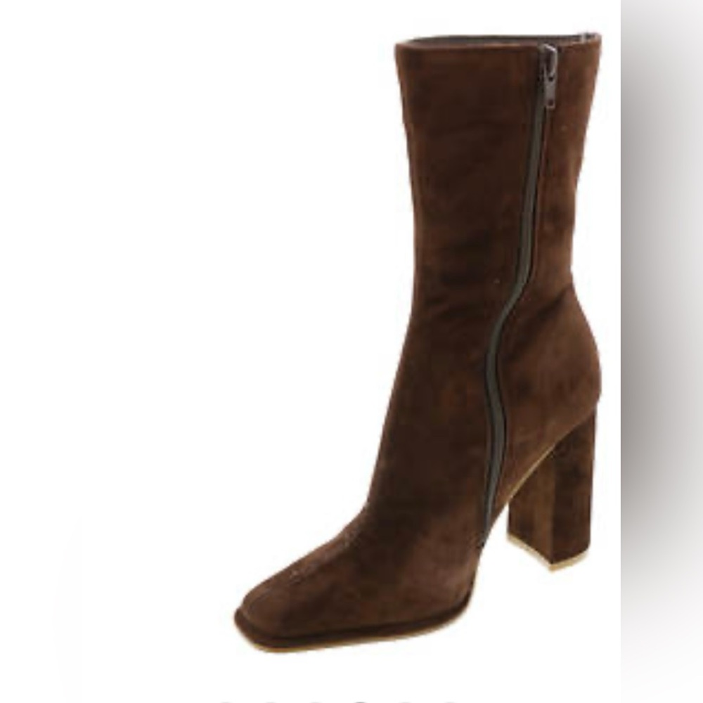 Steve Madden Size 8 1/2 Chocolate Lockwood Mid Calf Boot NEW